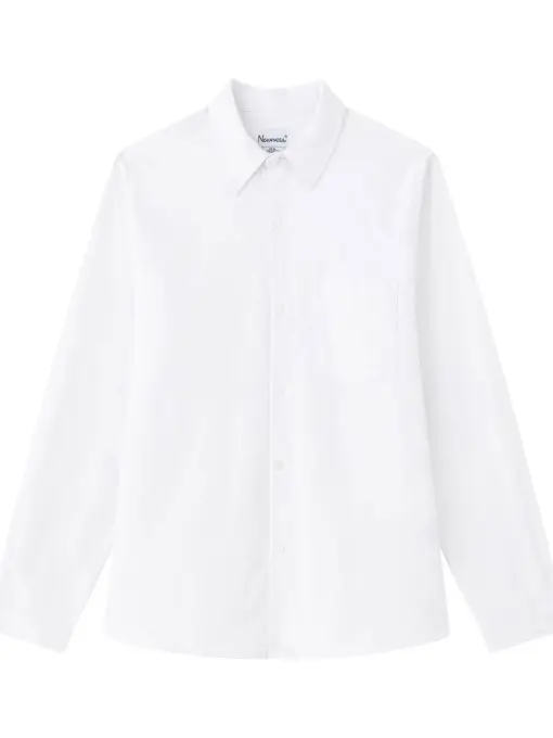 Camisa Oxford cuello pico