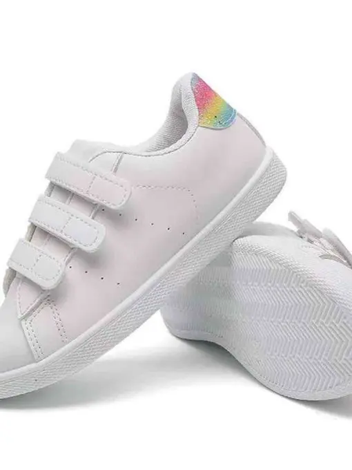 Zapatilla velcro blanca