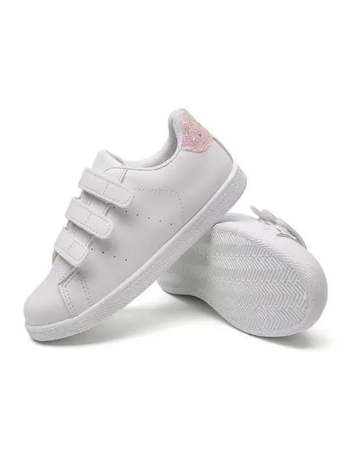 Zapatilla velcro blanca