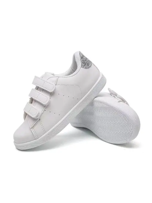 Zapatilla velcro blanca
