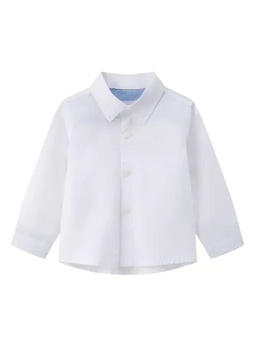 Camisa cuello pico blanca