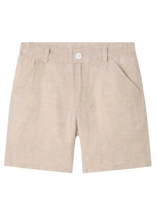 Pantalon corto chino camel