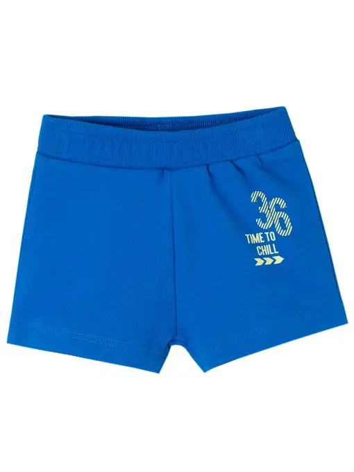 Pantalon corto deportivo azul