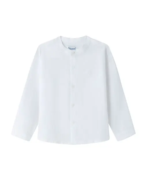 Camisa de vestir cuello mao