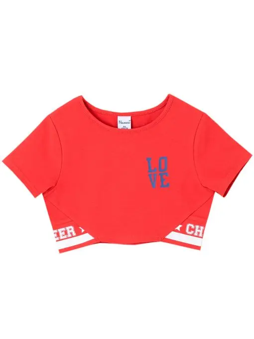 Camiseta corta Rojo