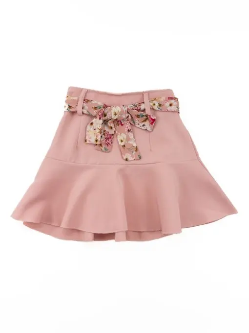 Falda cinturon flores